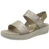 Marco Tozzi 2-2-28522-24 - Sandali con Cinturino alla Caviglia Donna, Beige (Dune Met.Comb 447), 40 EU