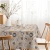 Martina Home Tovaglia resinata Coffee, rotonda, 140 cm, colore: marrone
