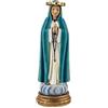 DRW Figura Madonna del Pozzo Patrono di Porto Rico conosciuta come la Madonna del Carmen in Resina Dipinta a Mano 4x4x13 cm