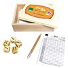 Vilac Gioco dello Yahtzee 6 Dadi e Blocco Punteggio Bambini 6+ in Legno