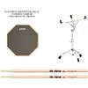 EVANS RF12G RealFeel Practice PAD 12" +SUPPORTO TAMBURO e BACCHETTE VIC FIRTH 5A