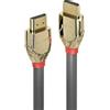 Lindy - Cavo HDMI 2.1 Gold Line 2 Metri, Cavetto High Speed 10k@120Hz 3D 1080p HDCP 2.3 144Hz HDR Certificato ARC, CEC, ATC, Compatibile con TV, Monitor, Xbox, PS5, Blu-ray, Soundbar con Ethernet