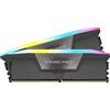 CORSAIR VENGEANCE RGB DDR5 RAM 32GB (2x16GB) 5600MHz CL40 AMD EXPO Memoria per Computer Compatibile iCUE - Grigio (CMH32GX5M2B5600Z40)