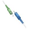 Goobay 59617 - Cavo in fibra ottica (FTTH), monomodale (OS2) Simplex/SC APC (8°) maschio a SC-UPC (8°) maschio/cavo onda luminosa, 0,5 m