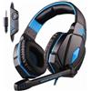 GielleService CUFFIE GAMING CS0195 Coolsound G4 con microfono Archetto regolabile Cuscinetti auricolari imbottiti