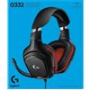 GielleService CUFFIE GAMING LOGITECH G332 Microfono pieghevole Archetto regolabile