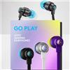 GielleService CUFFIETTE GAMING LOGITECH G333 con microfono Adattatore USB-C BIANCO VIOLA