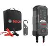 Bosch C30 Caricabatterie per auto, 6V-12V / 3,8A, Carica di mantenimento - Per batterie al piombo, WET, EFB, GEL, AGM e VRLA da 6V/12V