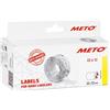 Meto Etichette prezzatrice (22x12 mm, bianco, 1 riga, 6.000 pezzi, permanente per Meto, Contact, Sato, Tovel, Samark ecc.)