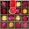 Wisdom Palline decorative colore Rosso e Oro per Albero di Natale Confezione 16 pz Wisdom