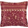 Bassetti Brenta 9325893 - Federa per cuscino per biancheria da letto, 100% raso di cotone, colore rosso robina, R1, dimensioni: 40 x 40 cm