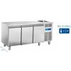 COOL HEAD Tavolo refrigerato - Lavello - N. 3 porte - cm 178 x 70 x 85h