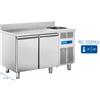 COOL HEAD Tavolo refrigerato - Lavello - Alzatina - N. 2 porte - cm 132 x 70 x 95h
