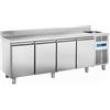 COOL HEAD Tavolo refrigerato - Lavello - Alzatina - N. 4 porte - cm 224 x 70 x 95h