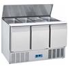 COOL HEAD Saladette refrigerata - N. 3 Porte - cm 136.5 x 70 x 88.3h
