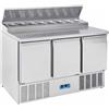 COOL HEAD Saladette refrigerata - Top sandwich - N. 3 Porte - cm 136.5 x 70 x 100.5 h