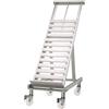 D.L. SERVICE Espositore inclinato - Prolunga estensibile - N. 4+1 cassette - cm 53 x 128 x 104/156h