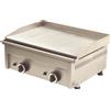 AMITEK Fry top a gas con piano rigato cm 58.5x 40 x 8h - Da banco
