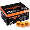 GEWO Palline da ping pong per allenamento 40+ - 3 stelle in plastica ABS con cuciture - Palline da allenamento in plastica di alta qualità, diametro 40 mm, arancione