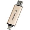Transcend JetFlash 930C unità flash USB 128 GB USB Type-A / USB Type-C 3.2 Gen 1 (3.1 Gen 1) Oro
