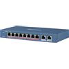 Hikvision Switch DS-3E0310HP-E. Pro Series 10 porte unmanaged 8 Mbps PoE 110W + 2 uplink Gbps