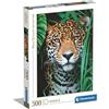 Clementoni - 35127 Collection - Jaguar in the Jungle - 500 pezzi - Made in Italy, puzzle adulti 500 pezzi, puzzle adulti animali, divertimento per adulti