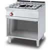 LOTUS Paellero professionale a gas - Potenza kW 11.5 - Vano aperto - cm 80 x 70.5 x 90 h
