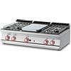 LOTUS Cucina a gas - Tuttapiastra + n. 4 fuochi - cm 120x70,5x28 h