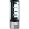 AMITEK Espositore vetrina pasticceria - Temperatura +2 +8 °C - cm 69,5 x 69,5 x 175 h