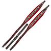 Alpenklang Tracolle Fisarmoniche 4-File con Ricamo Edelweiss/Rosso
