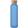 Bottiglia in vetro smerigliato e coperchio in bamboo Abe - 500 ml personalizzate o neutre