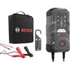Bosch Automotive Bosch C70 Caricabatterie per auto, 12V-24V / 10 A, Carica di mantenimento - Per batterie al piombo, EFB, GEL, AGM e VRLA