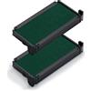 Trodat Cartucce di ricambio 6/4912 per Printy 4912, 4912 Typo, 4952 e 496201-04 - Verde, Blister 2 Pezzi