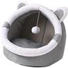 kowaku Morbide cucce per Gatti in Peluche per Gatti da Interni, con Giocattolo Appeso Comodo Letto per Cani di Piccola Taglia Cuccia per Gatti/Cani di, M