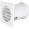La Ventilazione ACQ10CB Aircontrol Griglia Quadra con Valvola Termostatica per Clima Mite 126x126 mm, Bianco