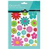 Maildor AE143C - ADESIVI 3D Decoraty - 6 fogli 21x14,8 cm -fiori (180 adesivi)