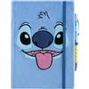 Grupo Erik Stitch Taccuino A5 Copertina Peluche con Penna Proiettore | Quaderno Appunti Bullet Journal, Puntinato, 192 Pagine, Diario Personale, Lilo e Stitch Gadget