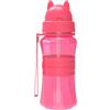 Sigdio Borraccia Bambini con cannuccia senza BPA Tritan a Prova di perdite Bambini Bottiglia d'Acqua con Tracolla per Scuola, Casa, Escursionismo e Attività all'aperto(Rosa)
