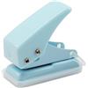 Tadipri Mini Perforatrice da Ufficio Perforatore in Metallo Pratica Perforatrice da Ufficio Fogli Metallo Guida di Arresto con Barra di Mini perforatore Rapid Mini perforator blu
