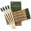 Ecohaven Spazzolino da denti in bambù con setole morbide | Spazzolino da denti in legno biologico biodegradabile | Ecologico | Carbone | Sbiancamento naturale | Senza BPA | Confezione multipla per