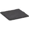 Westmark 4 Sottobicchieri in ardesia naturale, Quadrato, Con gommini, 10 x 10 cm, Ardesia, Tapas + Friends, Antracite, 69222270