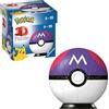 Ravensburger - Puzzle 3D, Pokémon Masterball Viola, per Adulti e Bambini 6+ Anni, Idea Regalo, 54 Pezzi, Include Supporto per Esporlo