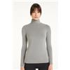 Tezenis Maglia Collo Alto Cotone E Modal Termico Donna Grigio