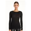 Tezenis Maglia Con Scollo A Barchetta In Viscosa E Lana Merino Donna Nero