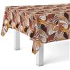 Martina Home Tovaglia in tela cerata Navia, 100 x 140 cm, colore: marrone