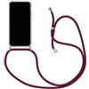 SIMao Cover Collana per Cellulare Compatibile con OPPO Reno 6 Pro 5G, Custodia Trasparente Silicone con Cordino Necklace Case Antiurto Protettivo Cover Custodia da Collo Custodia con Cordino,Cremisi