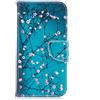 ISAKEN compatibile con Samsung Galaxy J5 2017 Custodia Flip Cover in Pelle PU Protettiva Portafoglio Wallet Case Cover con Funzione Supporto/Carte Slot/Chiusura - flower rosa