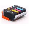 5 Cartucce Canon 4541B009 Multipack Nero + Colore compatibile per Canon PIXMA MG8250