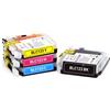 4 Cartucce Brother LC-123XL Multipack Nero + Colore compatibile