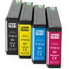 4 Cartucce Epson T7015 Multipack Nero + Colore compatibile